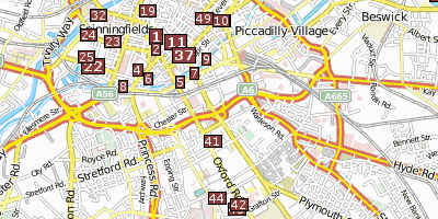 Stadtplan Manchester Museum Manchester