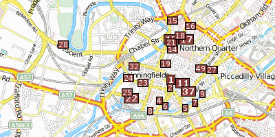 Stadtplan Museum of Science and Industry