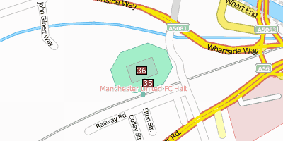 Stadtplan Old Trafford