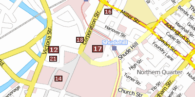 The Printworks Stadtplan